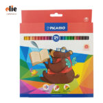 مداد رنگی 24 رنگ پیکاسو جعبه مقوایی طرح خرس