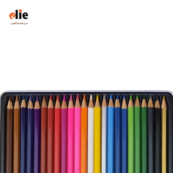 مداد رنگی بنیتو 24 رنگ جعبه فلزی