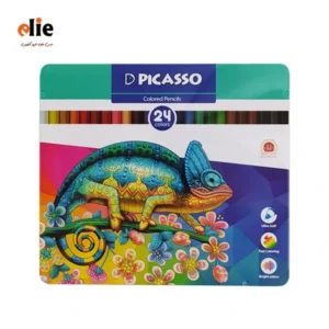 مداد رنگی 24 رنگ پیکاسو جعبه فلزی