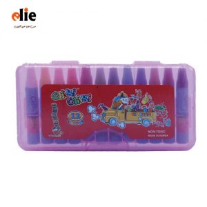 مداد شمعی 12 رنگ چیکی چیکی