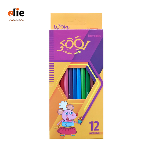 مداد رنگی 12 رنگ لوکی