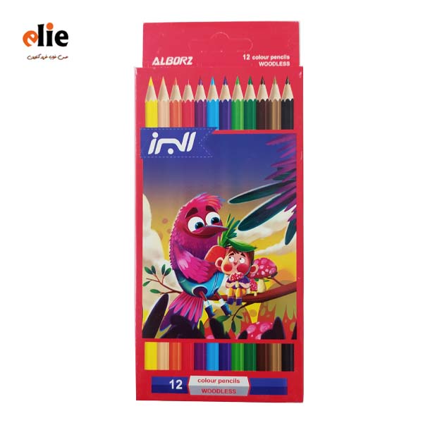 مداد رنگی 12 رنگ پلیمری البرز