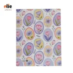 دفتر کلاسوری جلد سخت ایمان طرح گل