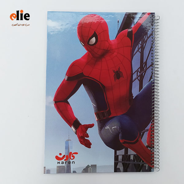 دفتر نقاشی فانتزی بزرگ طرح مرد عنکبوتی