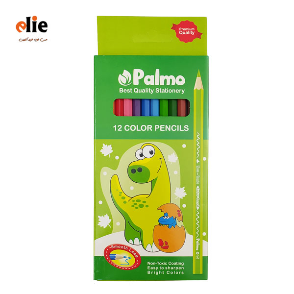 مداد رنگی 12 رنگ جعبه مقوایی پالمو