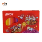 مداد رنگی 36 رنگ جعبه فلزی فکتیس