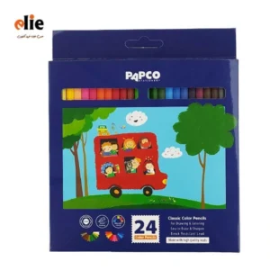 مداد رنگی 24 رنگ پاپکو طرح P03