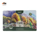 مداد رنگی 36 رنگ آریا آرتیست جعبه فلزی طرح پاییز