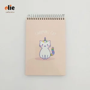دفترچه یادداشت سیمی پاپکو طرح گربه