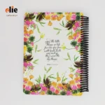 دفتر 100 برگ سیمی جلد سخت پیل سری flower