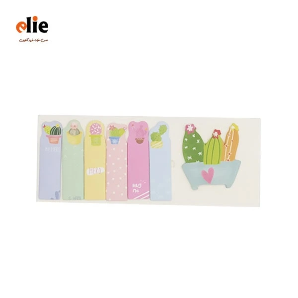 یادداشت چسبدار فانتزی طرح کاکتوس