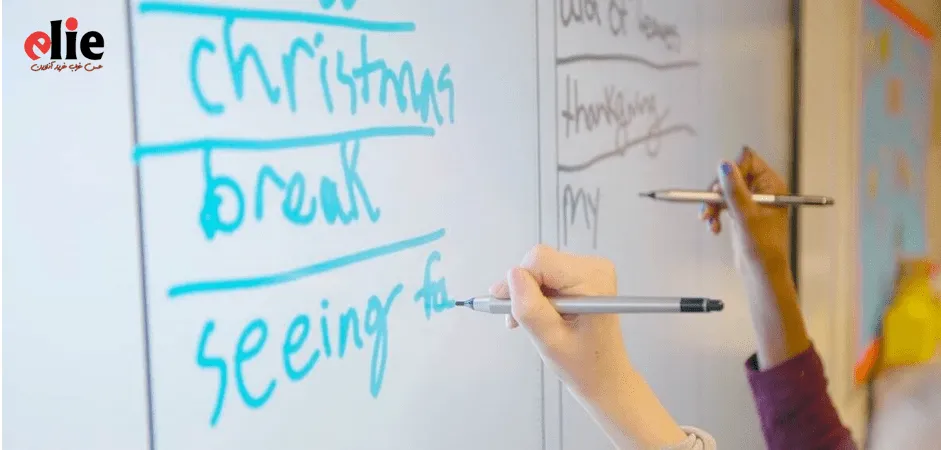 تقویت املا دانش آموزان ابتدایی بر روی تخته