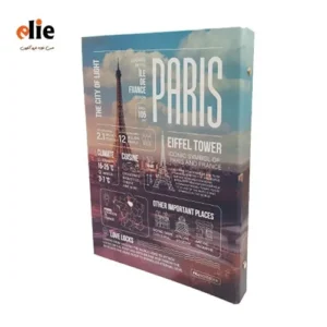 دفتر کلاسوری 100 برگ پیل طرح Paris