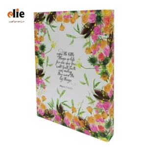 دفتر کلاسور 100 برگ پیل طرح Flow4