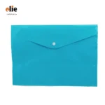 پوشه دکمه دار ساده رنگی فیروزه ای